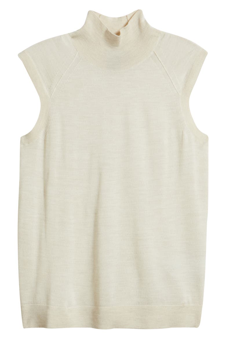 Fipini Virgin Wool Turtleneck Tank, Alternate, color, LIGHT PUMICE