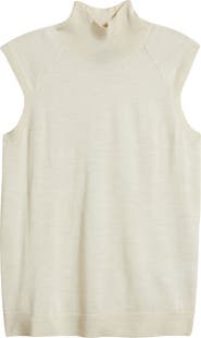 BOSS Fipini Virgin Wool Turtleneck Tank