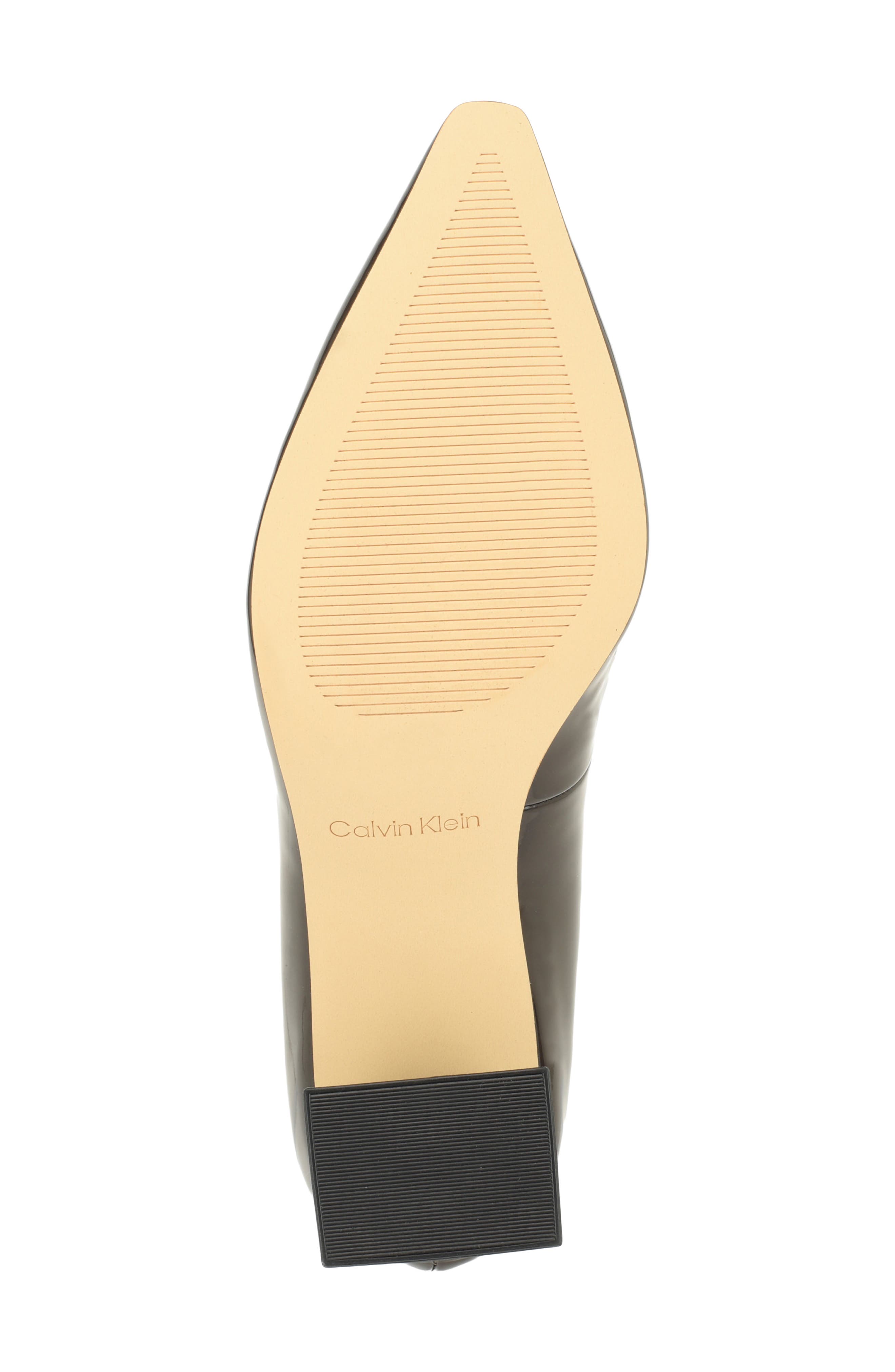 Nelanie Pointed Toe Pump, Alternate, color, DARK BROWN PATENT