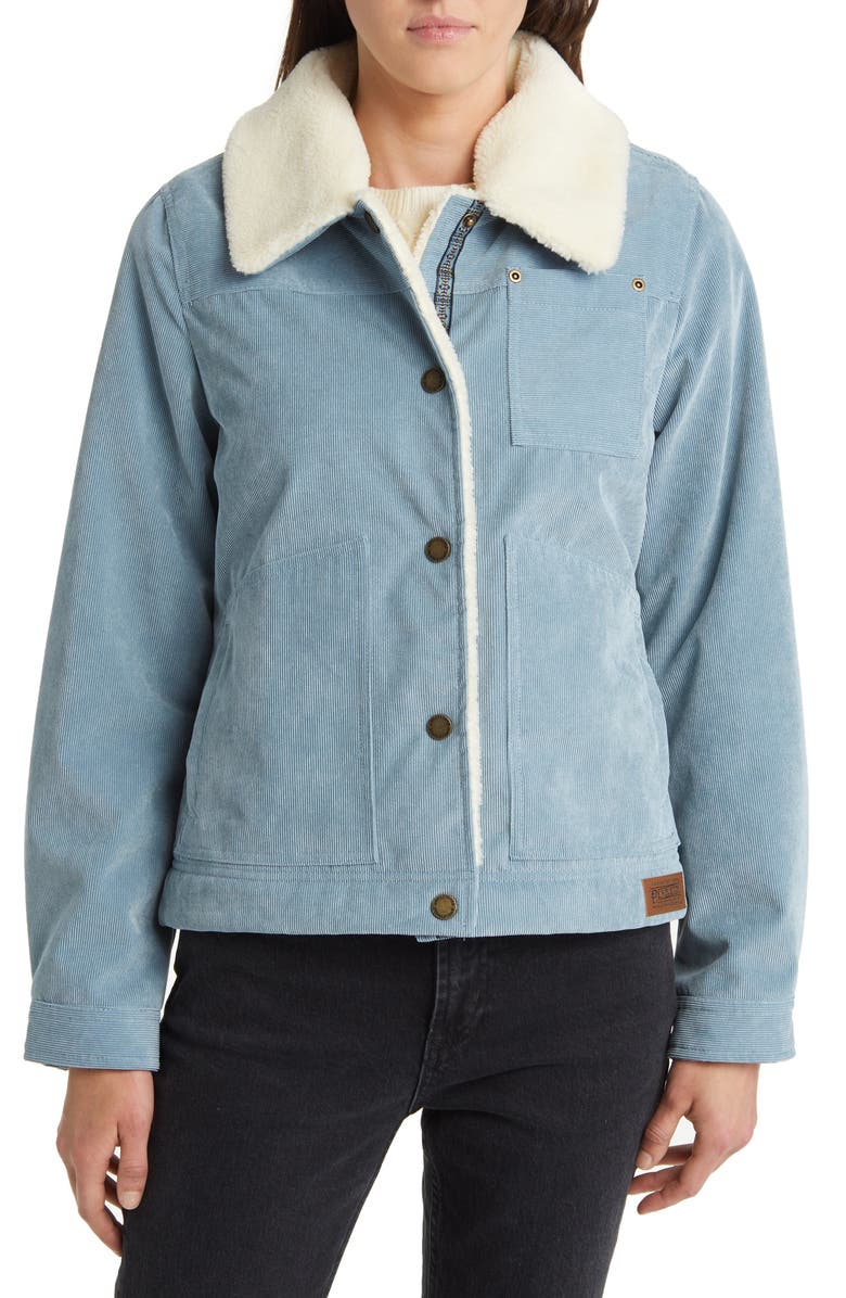Pendleton Wind River Corduroy Trucker Jacket with Removable High Pile Fleece Collar, Alternate, color, 