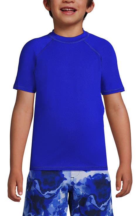 Boys Short Sleeve UPF 50 Sun Protection Rash Guard