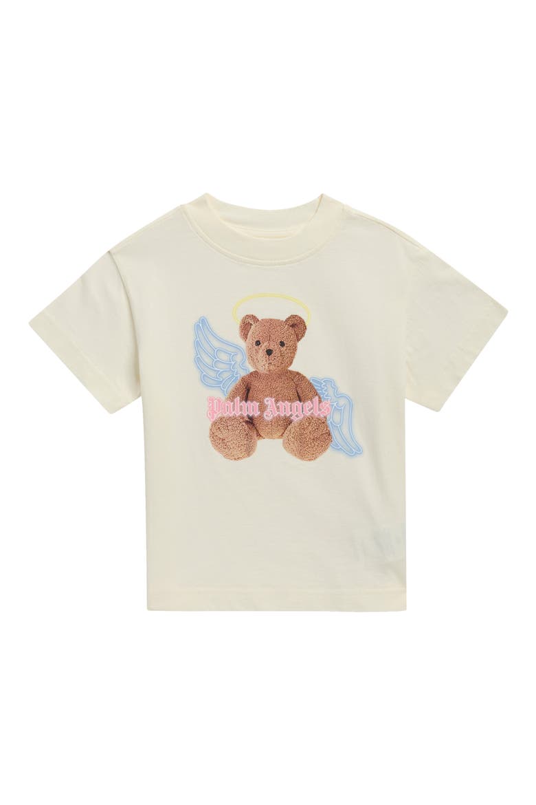 Kids' Bear Angel T-Shirt, Main, color, BUTTER BROWN