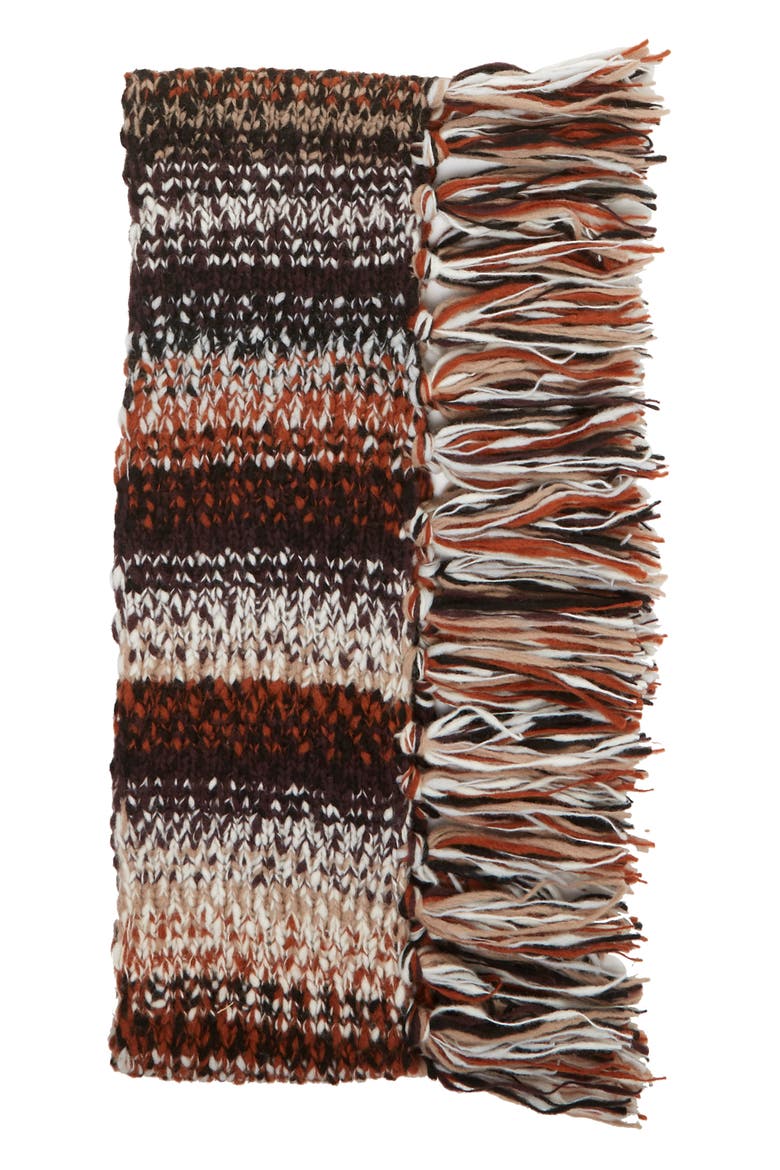 Chunky Degrade Infinity Scarf, Alternate, color, PICANTE