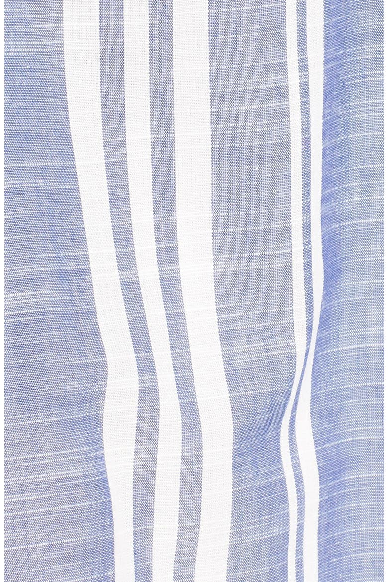 Stripe Fit & Flare Dress, Alternate, color, BLUE/ IVORY STRIPE