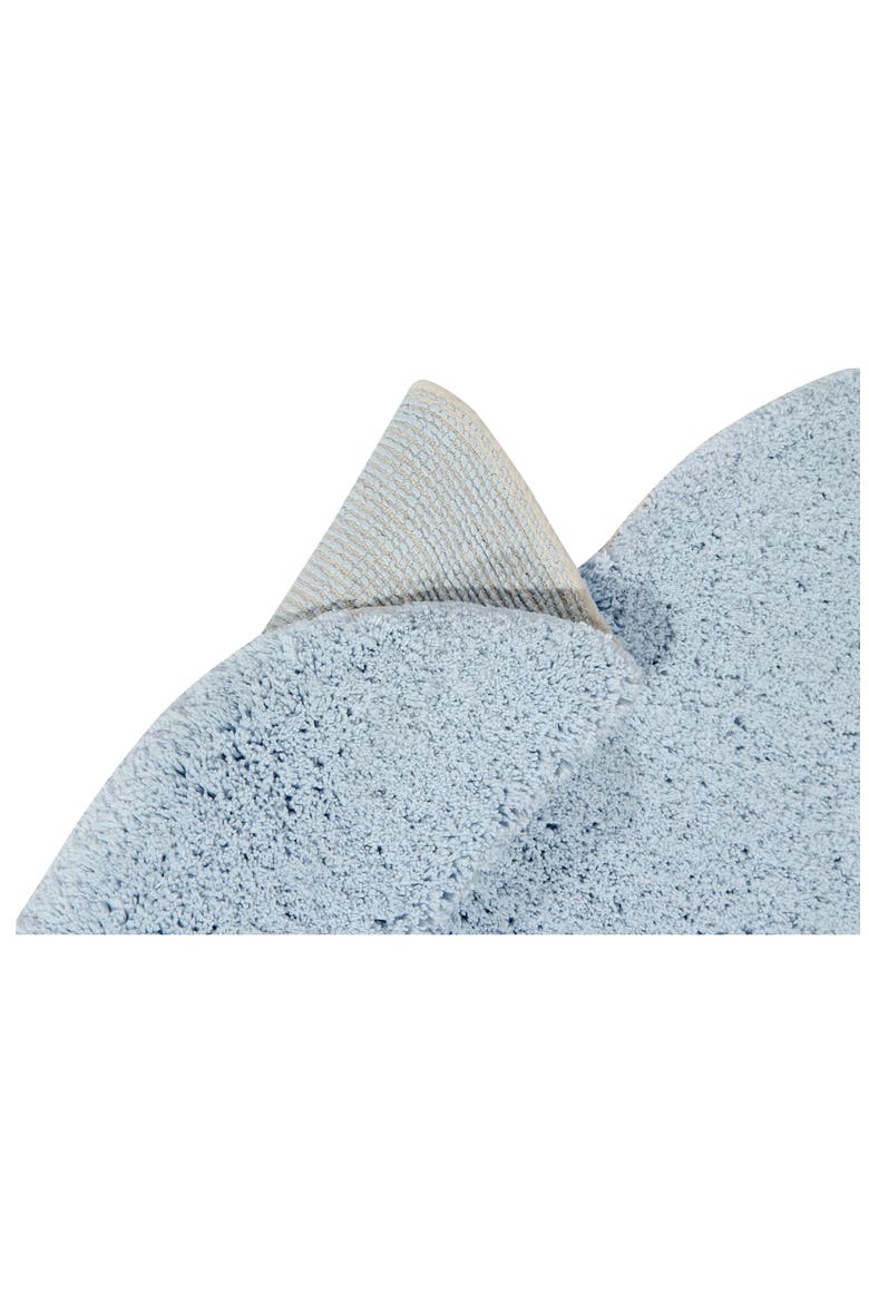 Puffy Dream Cloud Washable Cotton Blend Rug, Alternate, color, BLUE