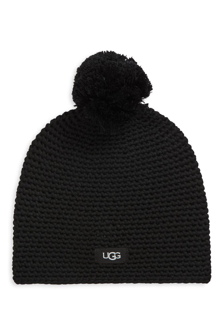Pom Beanie, Main, color, BLACK