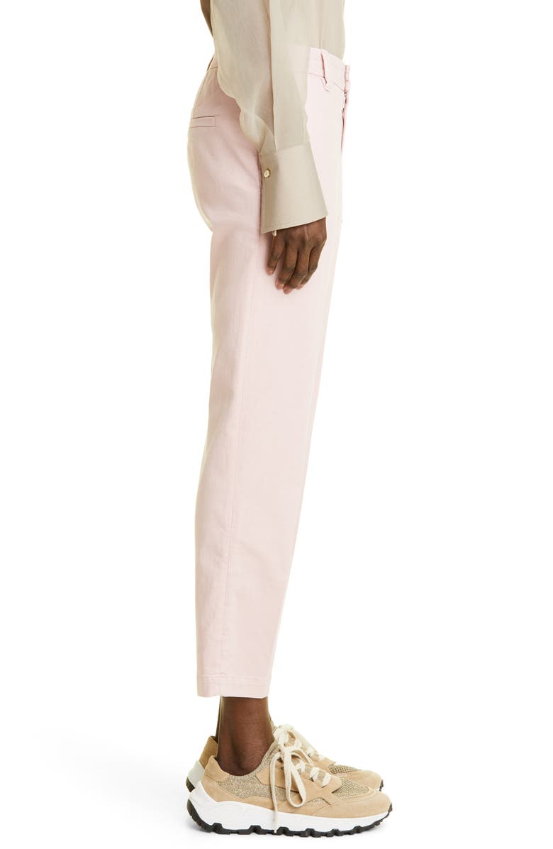 Brunello Cucinelli Stretch Cotton Blend Cigarette Pants, Alternate, color, 