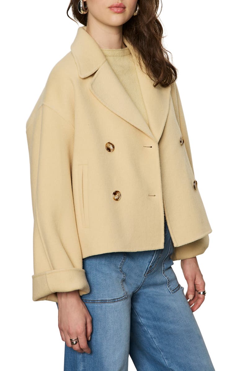 Sanctuary Karlie Wool Blend Jacket, Alternate, color, Buttercream White