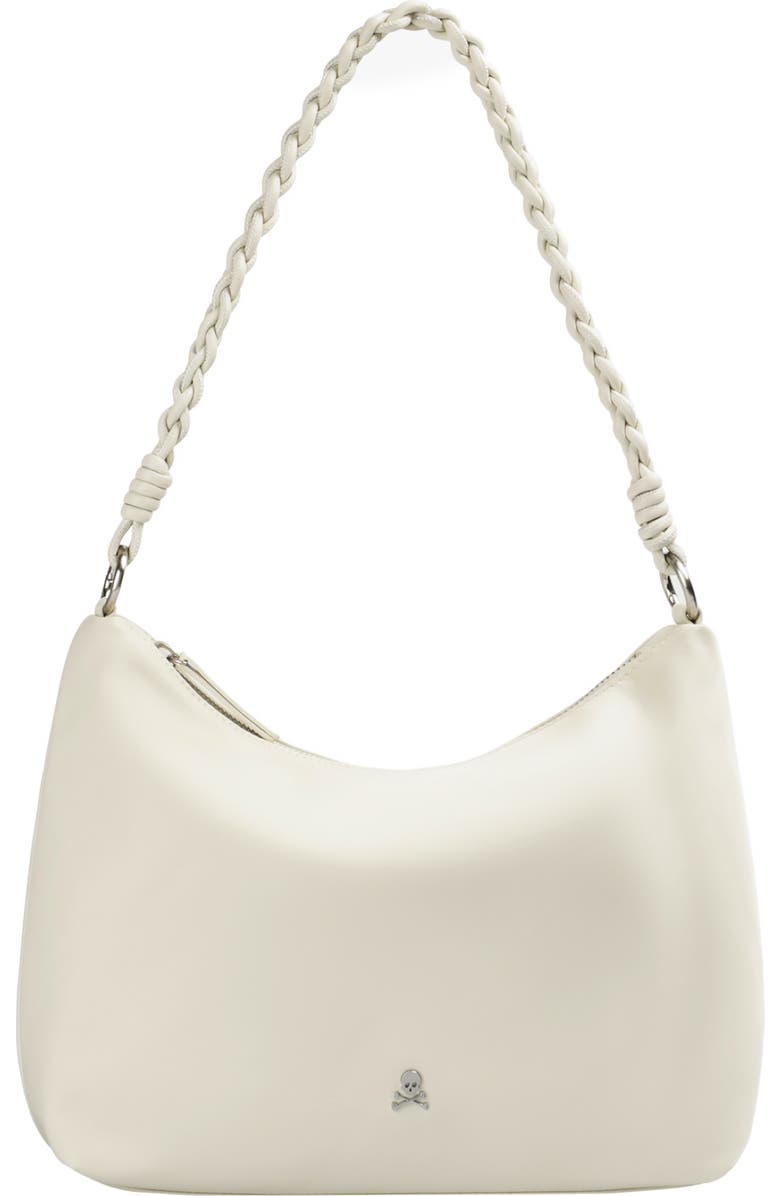 Scalpers Smooth Braided Handle Bag, Main, color, Offwhite