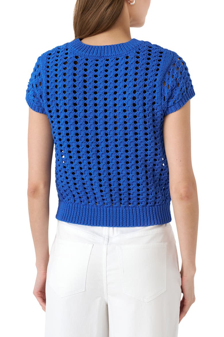 Open Knit Sweater, Alternate, color, PALACE BLUE