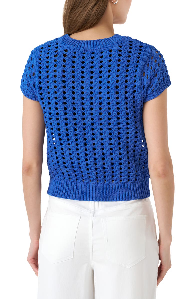 RM Rebecca Minkoff Open Knit Sweater, Alternate, color, Palace Blue