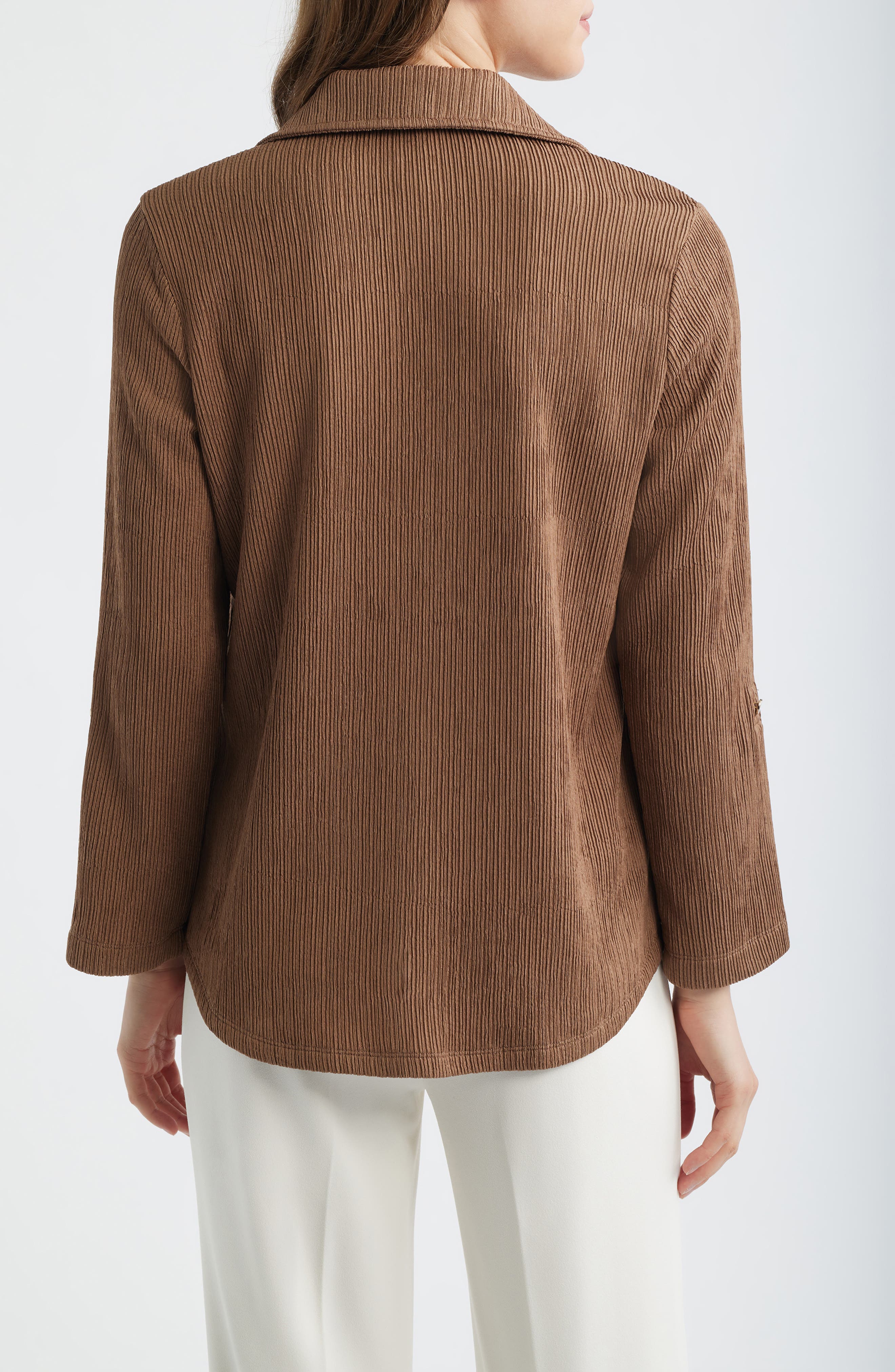 Knit Button-Up Shirt - image 2