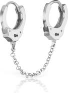MARIA TASH Handcuff Chain Multi Piercing Hoop Earring