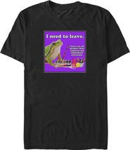 Lost Gods Men's Lost Gods Artistic Frog Project Photo Graphic T-Shirt