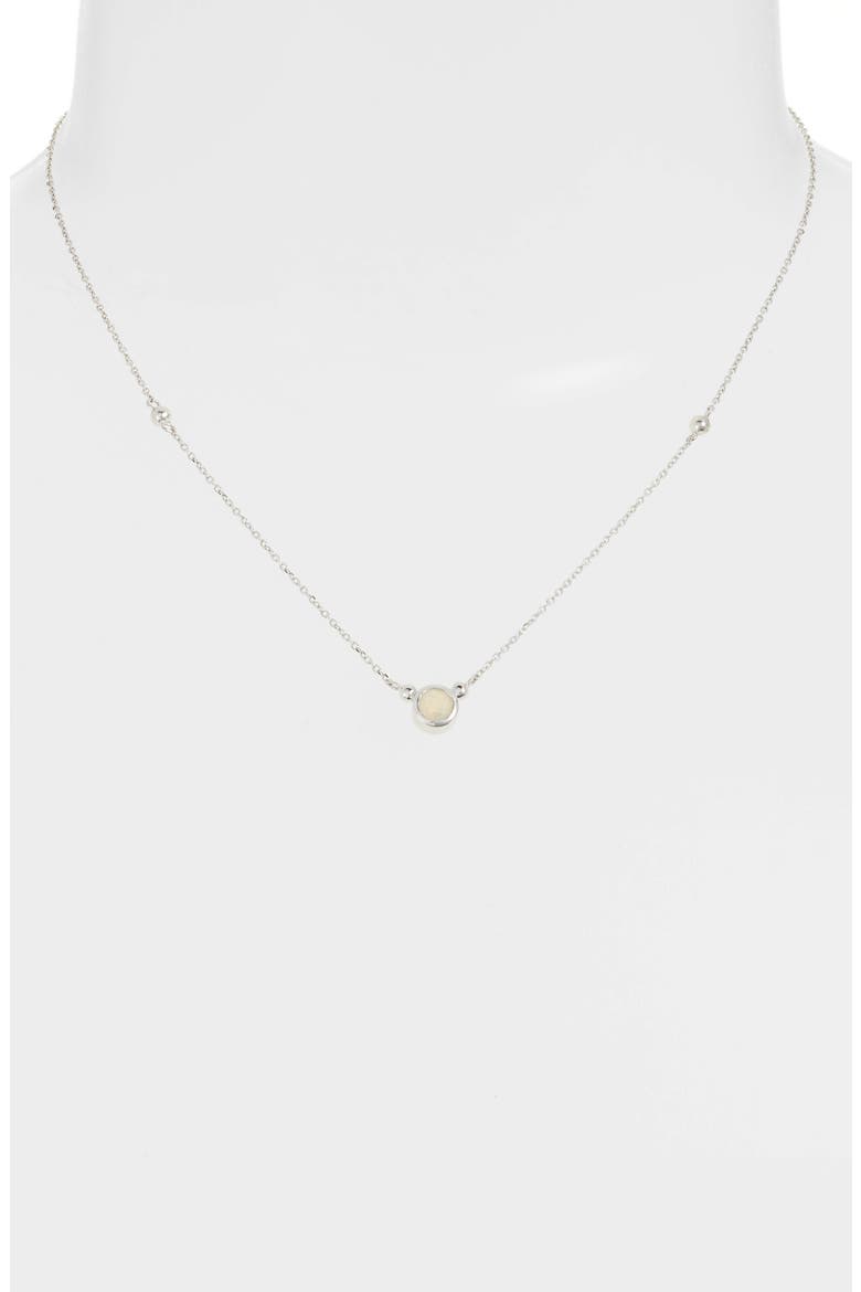 Bonheur Bubbling Brook Station Necklace, Alternate, color, OPAL