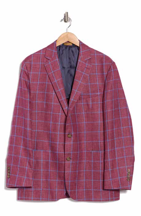 Brooks Brothers Plaid Linen Two-Button Sport Coat
