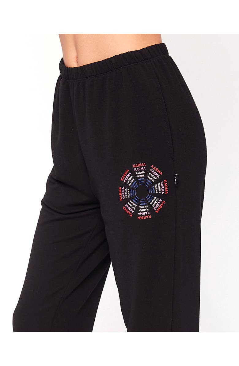 Rebody Active Karma Graphic Sweatpants, Alternate, color, Black/Print