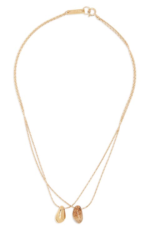 Imala Double Strand Pendant Necklace