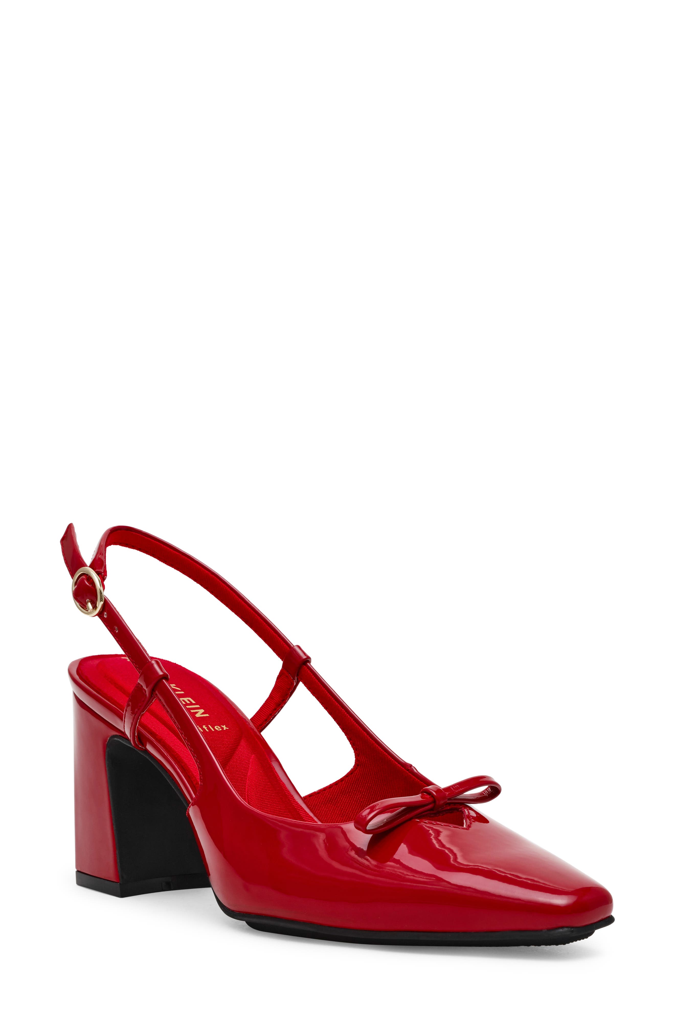 Aniston Slingback Pump, Main, color, RED PATENT