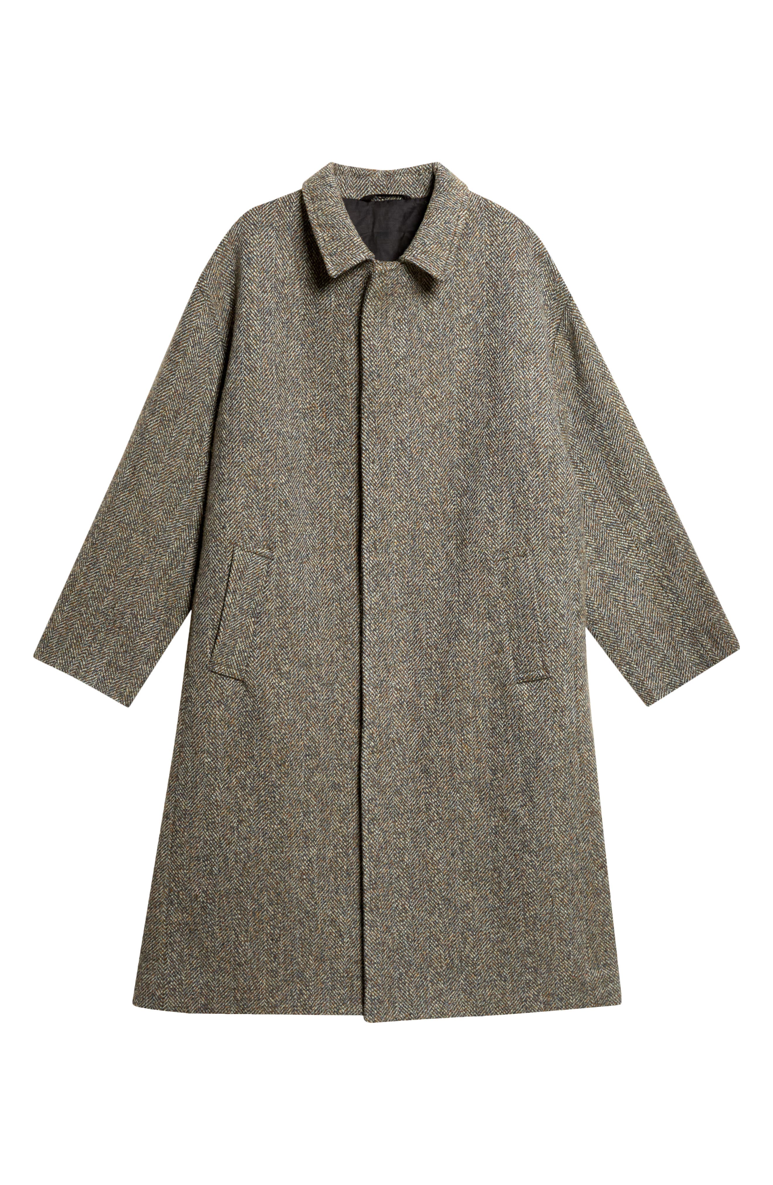 selected RUST/ PETROL HERRINGBONE