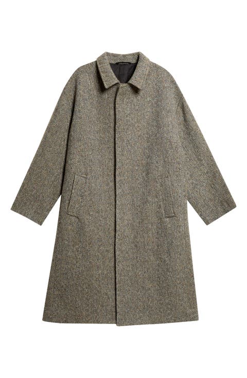 Brodie Herringbone Wool Coat