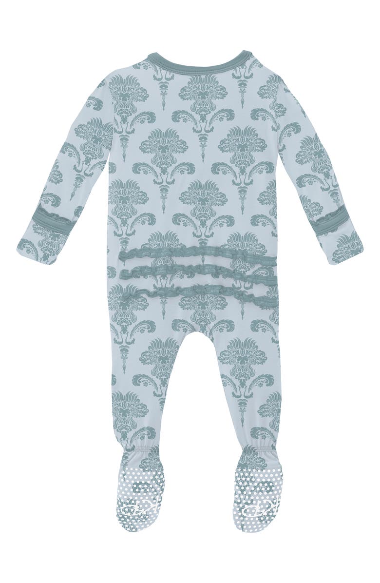 KicKee Pants Ruffle Fitted One-Piece Pajamas, Alternate, color,