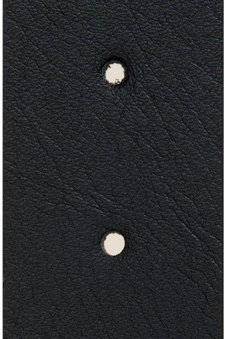 Reversible Faux Leather Belt, Alternate, color, BLACK/ COGNAC