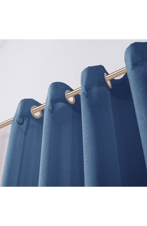 Dainty Home Set Of 2 Sheer Curtain Panels In Blue