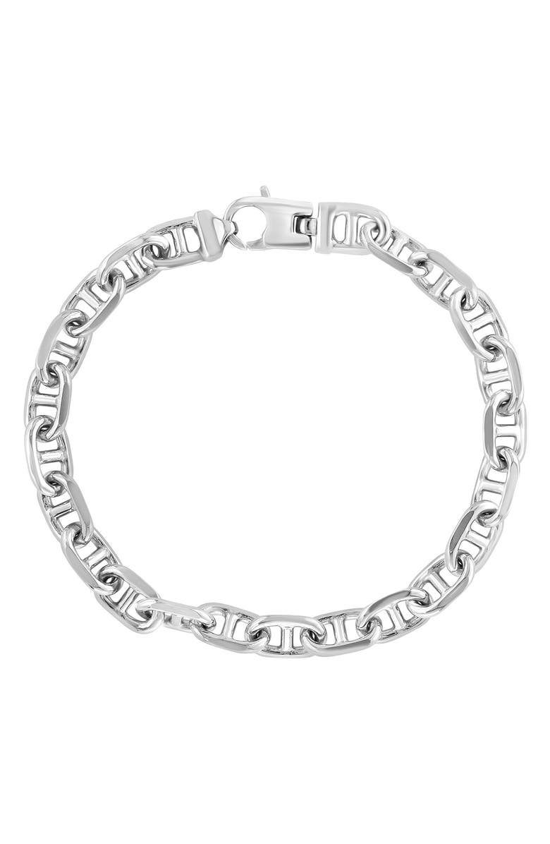 EFFY Men's Sterling Silver Mariner Chain Bracelet, Main, color,