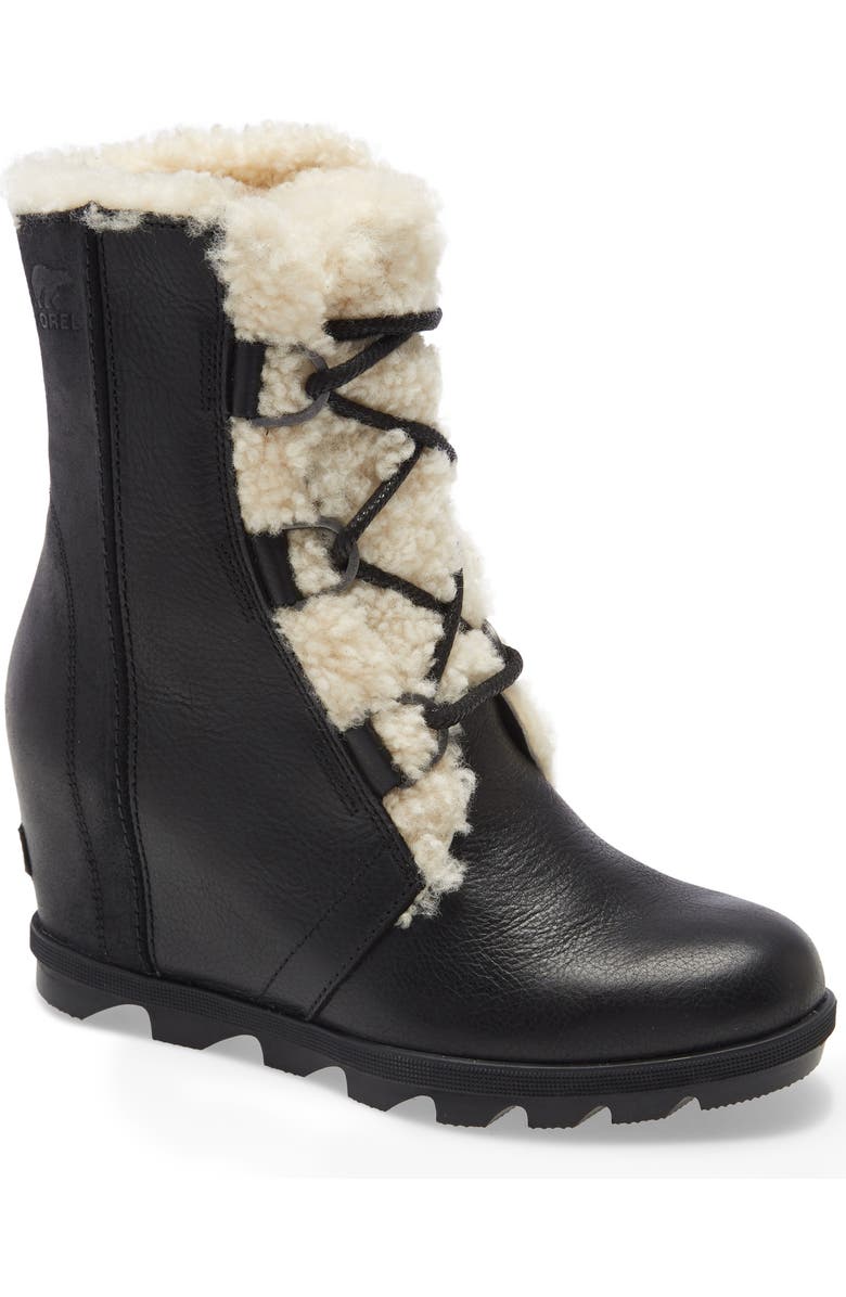 SOREL Joan of Arctic Wedge II Genuine Shearling Bootie, Main, color,