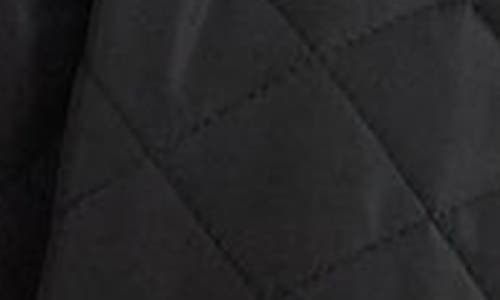 Ralph Lauren Lauren  Crested Quilted Jacket In Black