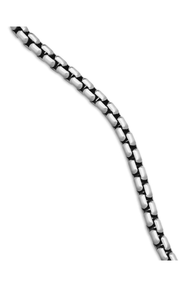 Men's Box Chain Necklace in Sterling Silver, 4.8mm, Alternate, color, SILVER