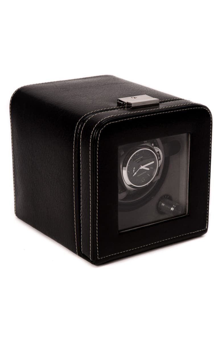 Bey-Berk Leather Single Watch Winder, Main, color,