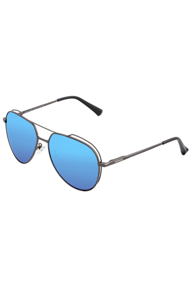 Lyra Polarized Sunglasses, Main, color, Black/Blue