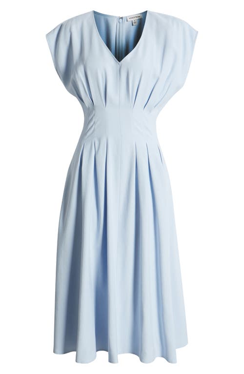 Nordstrom Pleated Midi Dress In Blue Skyway