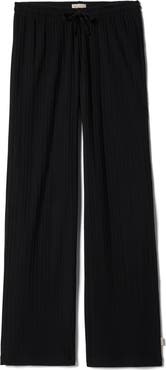 Brixton Cotton Pointelle Drawstring Pants