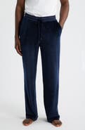 Daniel Buchler Angled Stripe Velour Pajama Pants