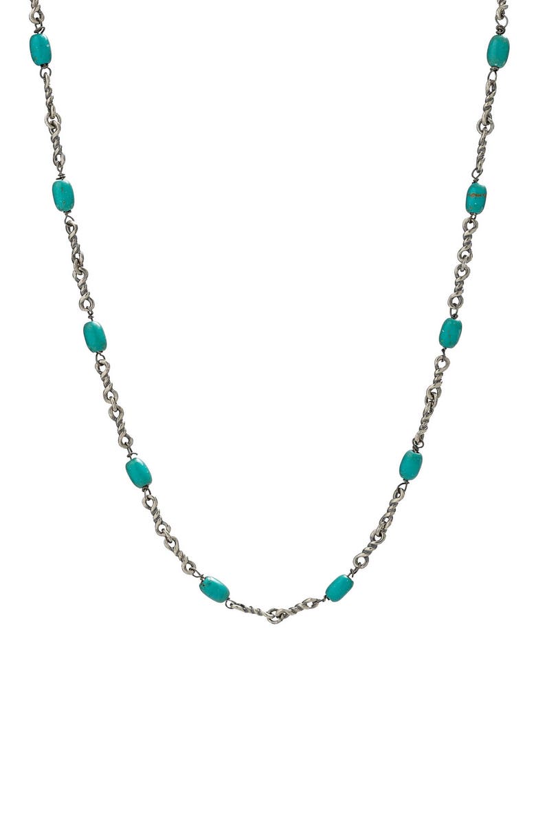 Degs & Sal Men's Turquoise Twisted Cable Chain Necklace, Main, color, Turquoise
