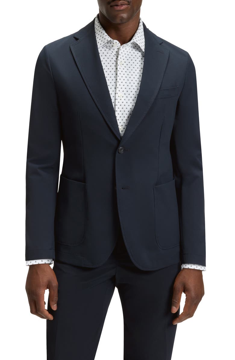 BOSS Hanry Slim Fit Stretch Twill Sport Coat, Main, color, Dark Blue