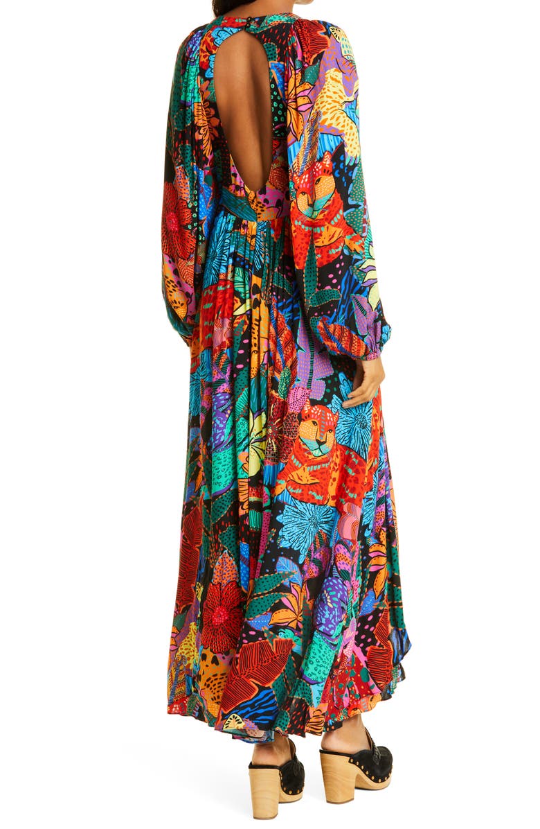 FARM Rio Long Sleeve Maxi Dress, Alternate, color,