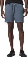 John Varvatos Daryl Linen Blend Drawstring Shorts