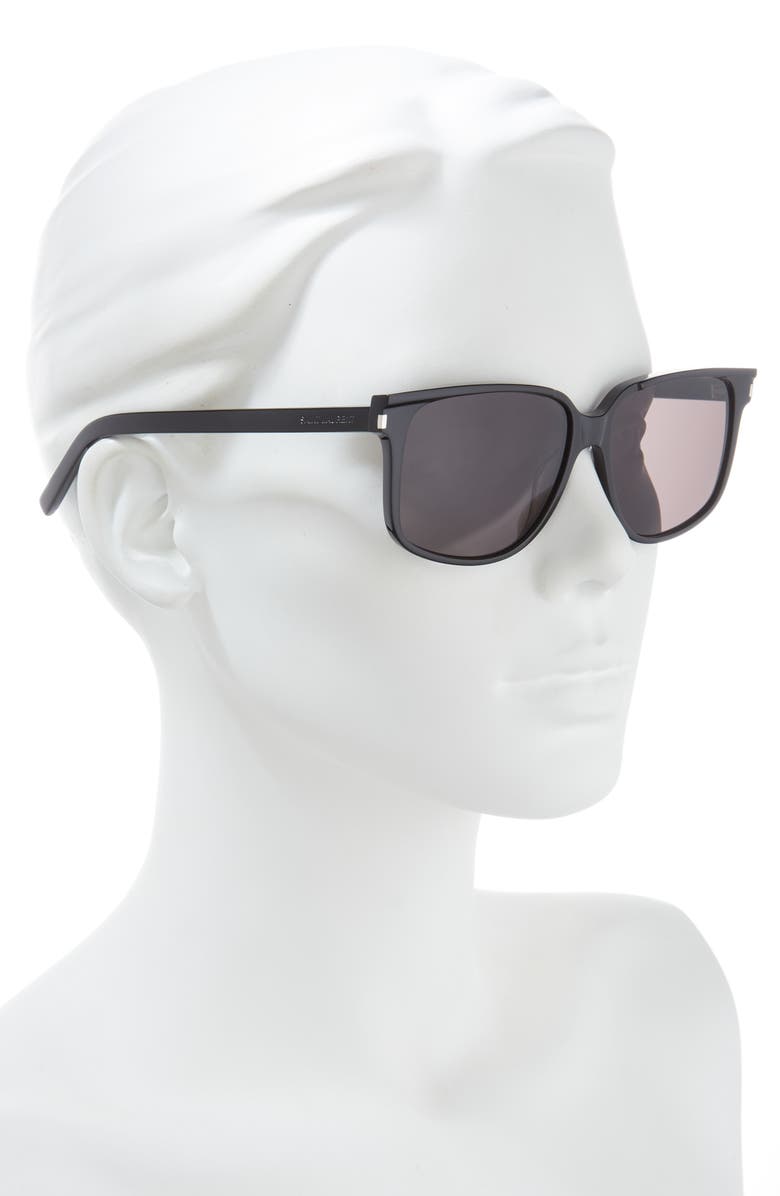 Saint Laurent 58mm Square Sunglasses, Alternate, color, 