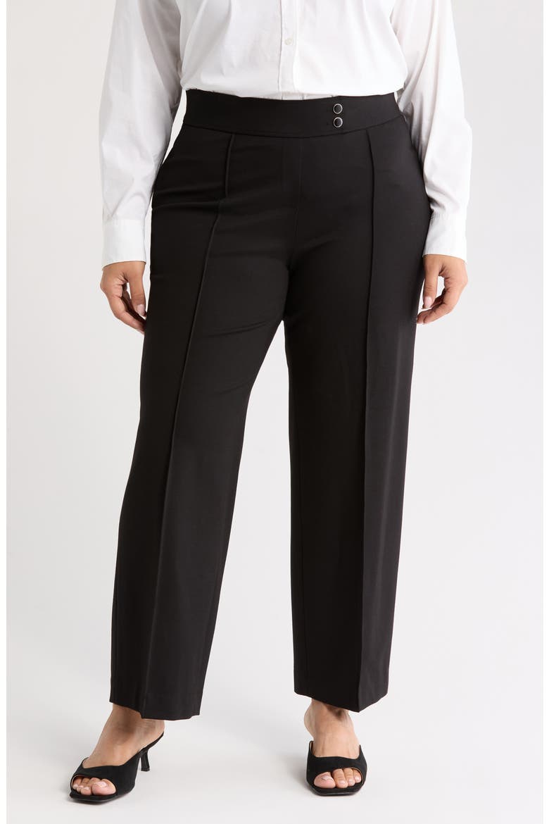 Pull-On Pintuck Pants, Main, color, JONES BLACK