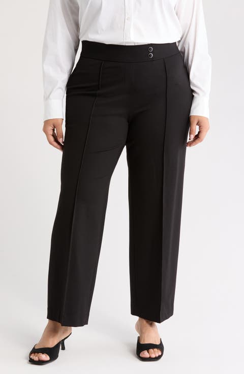 Pull-On Pintuck Pants (Plus)