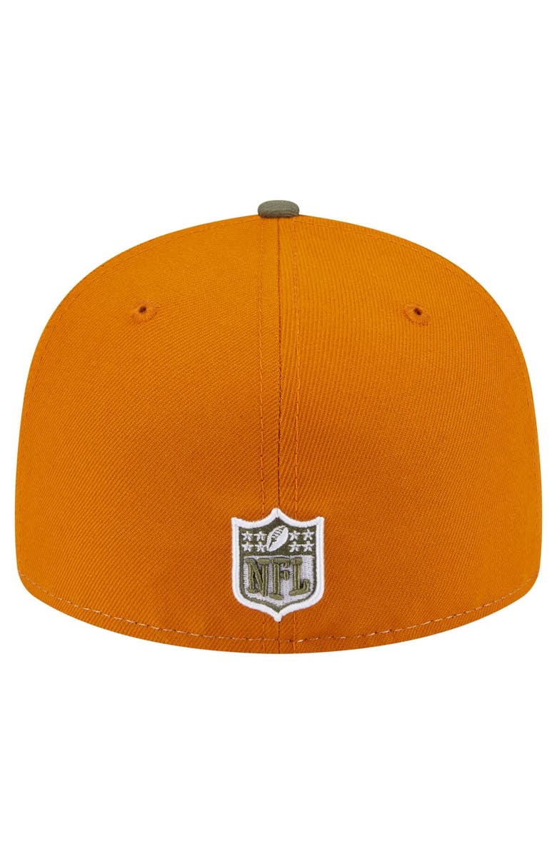 New Era Men's New Era Olive/Brown Dallas Cowboys 2-Tone Color Pack Split Panel 59FIFTY Fitted Hat, Alternate, color, Olive