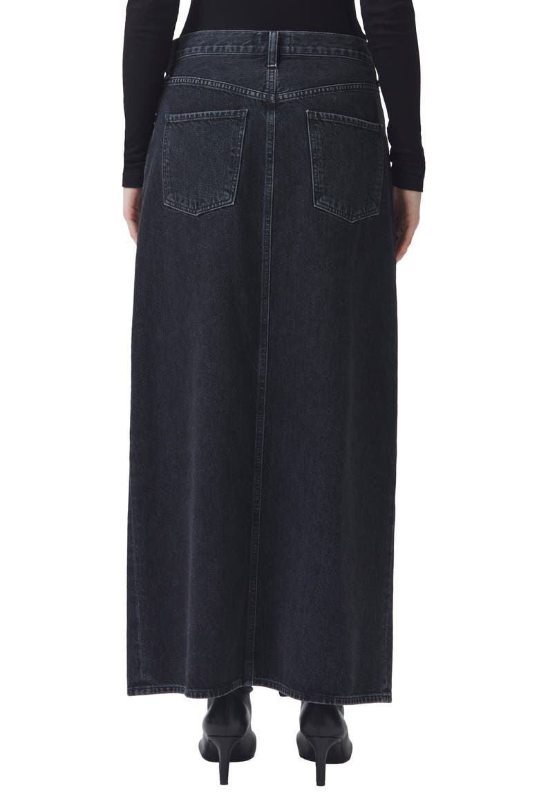 Leif Longline Denim Skirt, Alternate, color, SPIDER