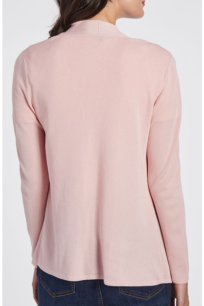 Open Front Cardigan, Alternate, color, ROSE