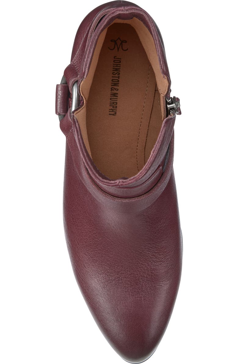 Johnston & Murphy Trista Harness Bootie, Alternate, color, Bordeaux Calfskin