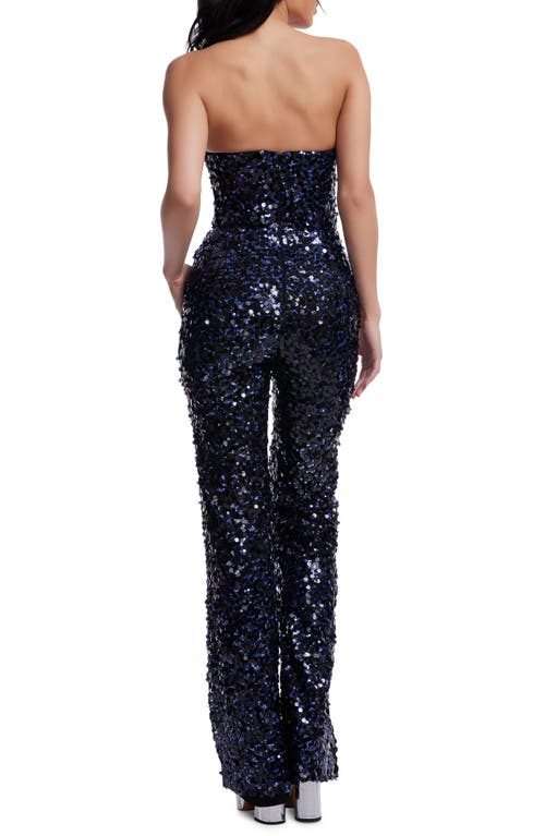 DRESS THE POPULATION DRESS THE POPULATION FERNANDA SEQUIN STRAPLESS JUMPSUIT