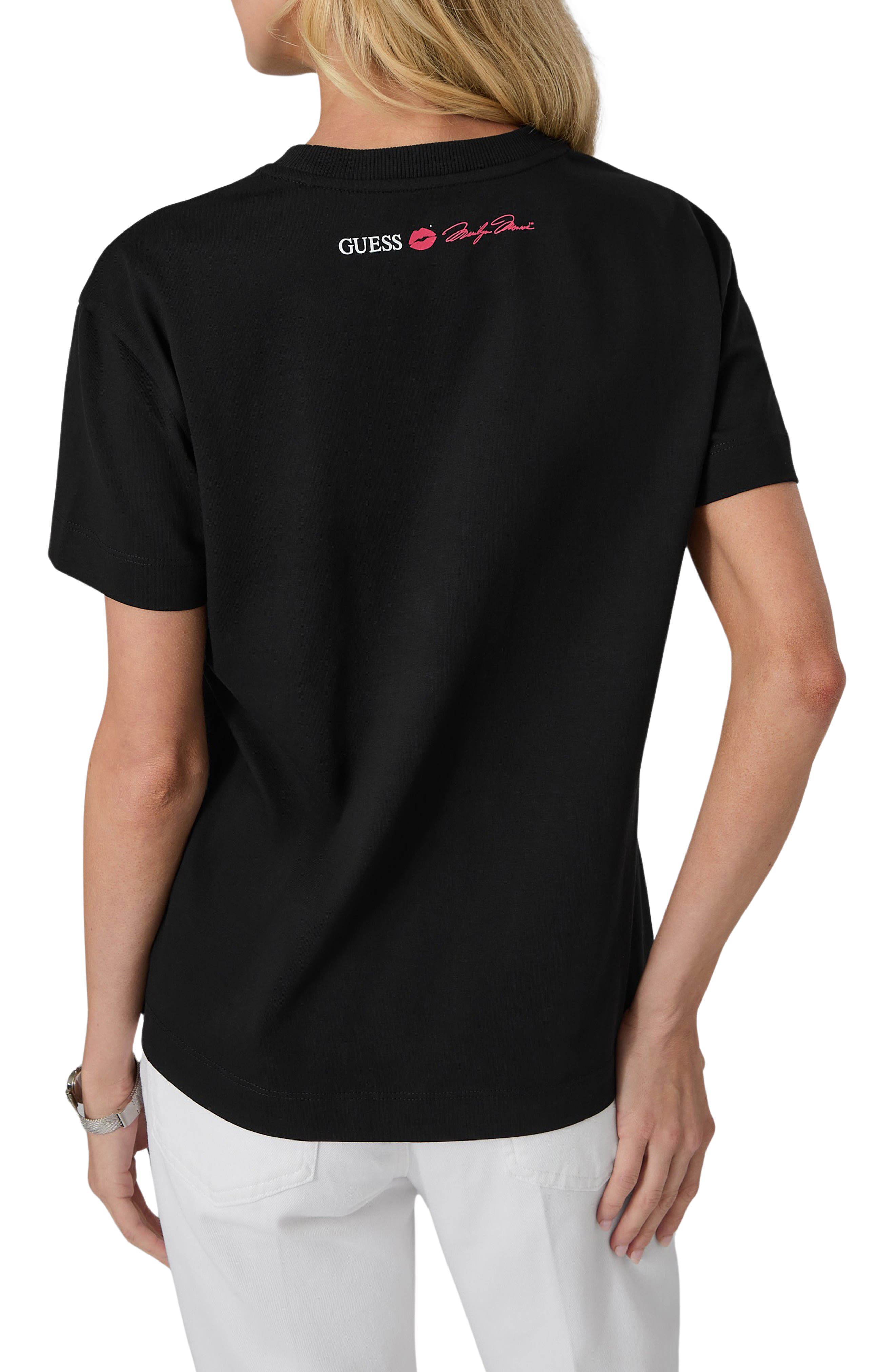 GUESS x Marilyn Monroe Embellished Slogan Graphic Tee (Women) | Nordstrom